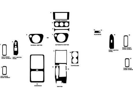 honda element 2007-2011 Dash Kit Diagram