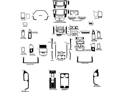 honda pilot 2006-2008 Dash Kit Diagram