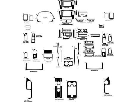 honda pilot 2006-2008 Dash Kit Diagram