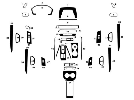 honda pilot 2023-2023 Dash Kit Diagram