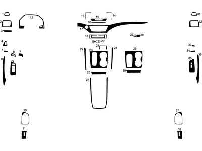 honda passport 2019-2025 Dash Kit Diagram