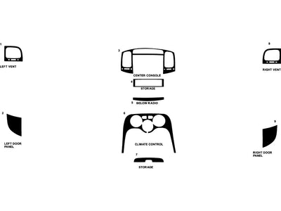 hyundai accent 2006-2011 Dash Kit Diagram