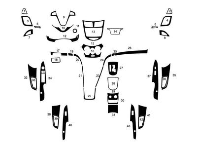 hyundai accent 2012-2017 Dash Kit Diagram
