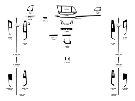 hyundai elantra 2017-2018 Dash Kit Diagram