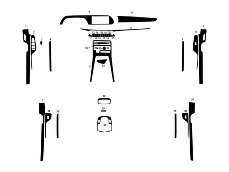 hyundai palisade 2020-2025 Dash Kit Diagram