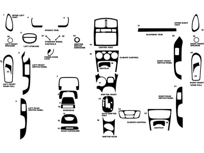 hyundai santa fe 2005-2006 Dash Kit Diagram