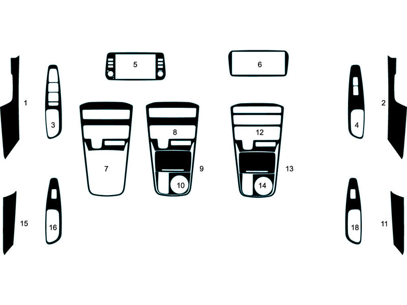 hyundai santa fe 2021-2022 Dash Kit Diagram