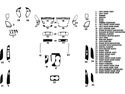 hyundai tucson 2010-2013 Dash Kit Diagram