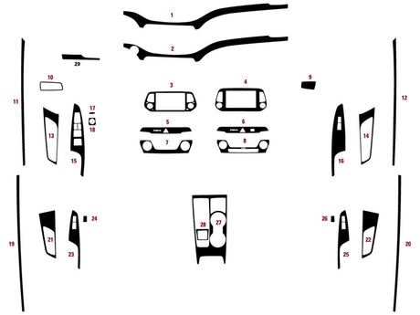 hyundai tucson 2019-2021 Dash Kit Diagram
