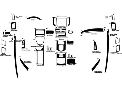 infiniti g37 2008-2009 (coupe / convertible) Dash Kit Diagram