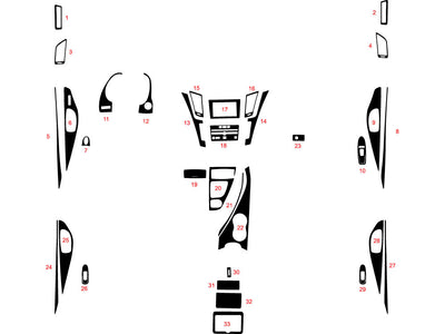 infiniti q50 2014-2024 Dash Kit Diagram