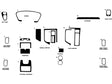 infiniti qx4 1996-2000 Dash Kit Diagram