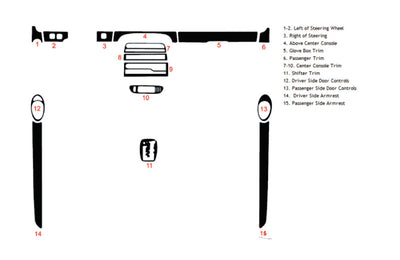 jaguar xk-series 2000-2006 Dash Kit Diagram