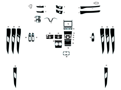 jeep grand cherokee 2022-2025 (5th generation) Dash Kit Diagram