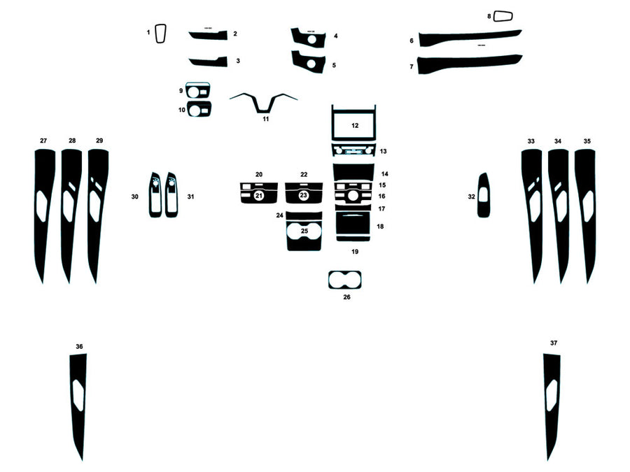jeep grand cherokee 2022-2025 (5th generation) Dash Kit Diagram