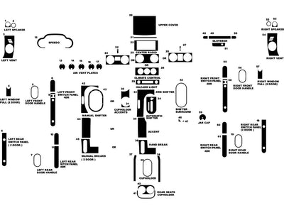 jeep wrangler 2007-2010 Dash Kit Diagram