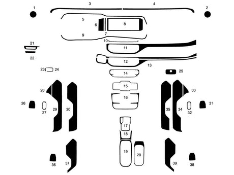 jeep wrangler 2024-2024 Dash Kit Diagram
