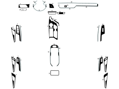 kia ev6 2022-2024 Dash Kit Diagram