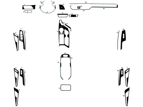 kia ev6 2022-2024 Dash Kit Diagram