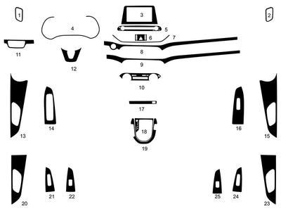 kia forte 2019-2024 Dash Kit Diagram