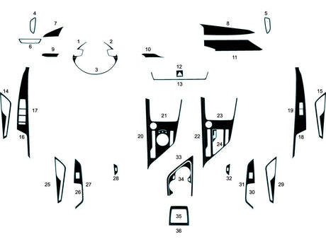 kia niro 2023-2024 Dash Kit Diagram