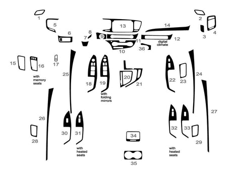 kia optima 2014-2015 Dash Kit Diagram