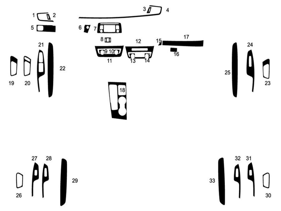 kia optima 2016-2020 Dash Kit Diagram