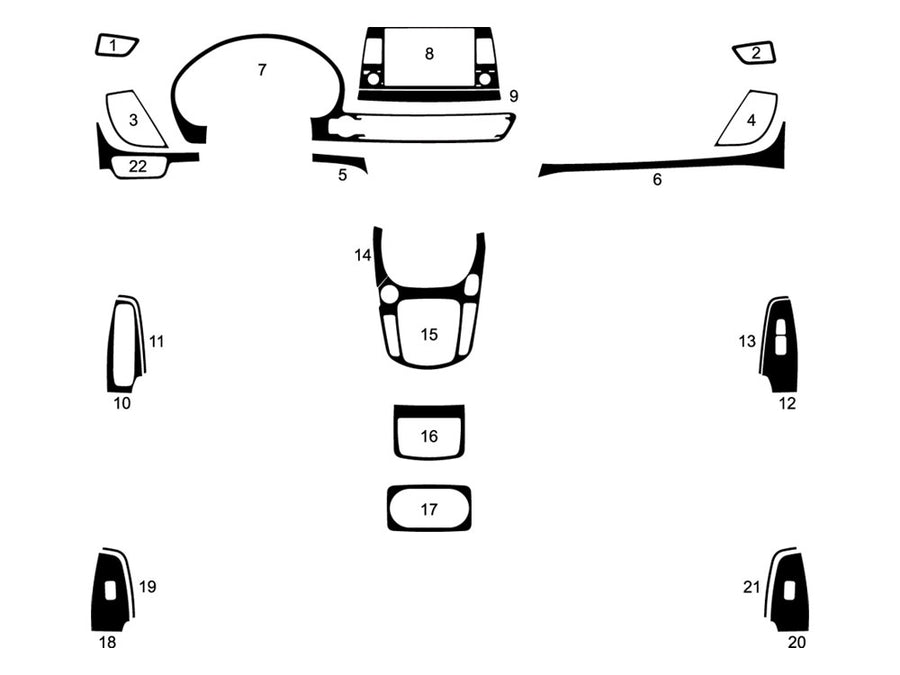 kia seltos 2021-2023 Dash Kit Diagram