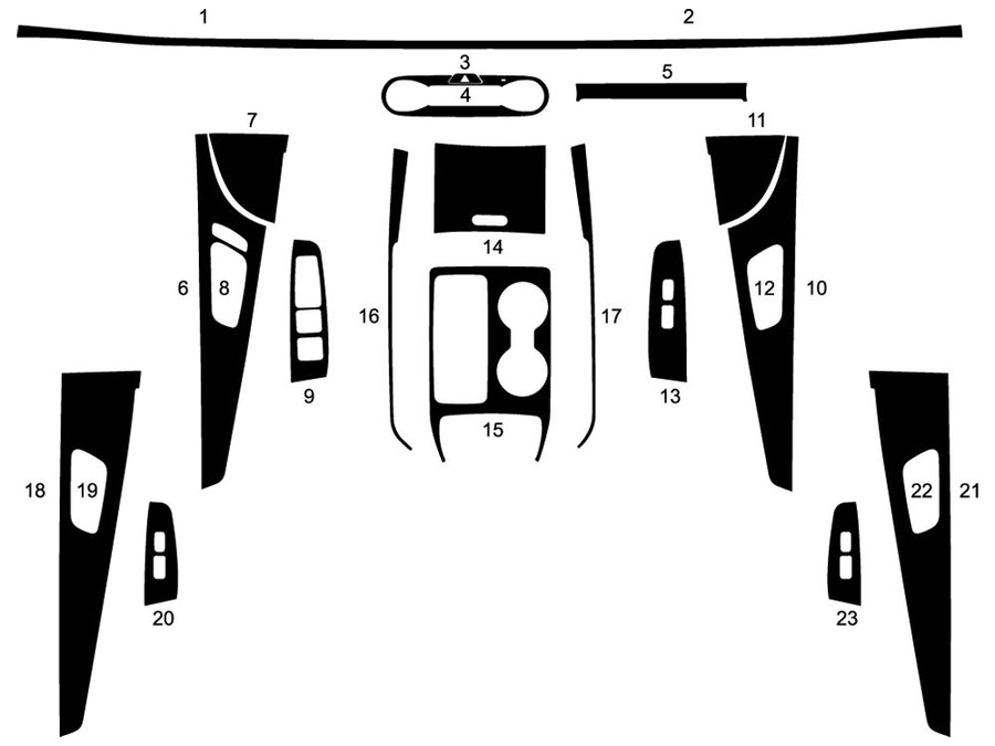 kia sorento 2016-2020 Dash Kit Diagram