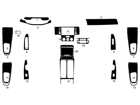 kia sorento 2021-2025 Dash Kit Diagram