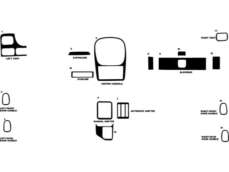 kia sportage 2001-2002 Dash Kit Diagram