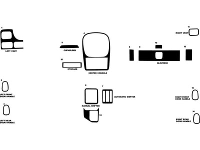 kia sportage 2001-2002 Dash Kit Diagram
