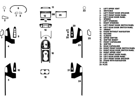 kia sportage 2011-2016 Dash Kit Diagram