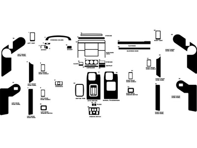 land rover discovery 1995-1998 Dash Kit Diagram