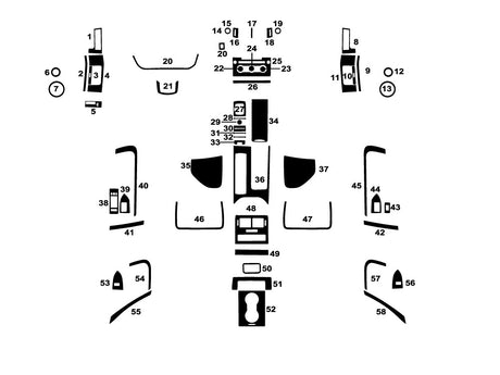 land rover range rover sport 2014-2025 Dash Kit Diagram