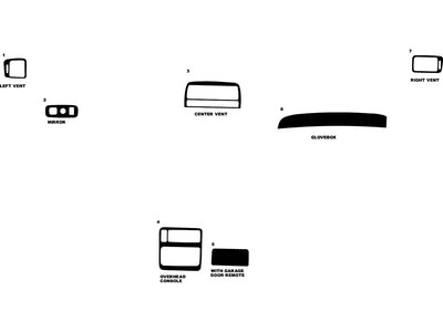 lexus es 2000-2001 Dash Kit Diagram