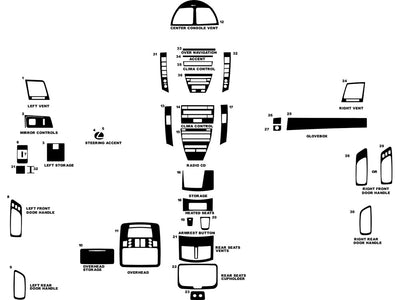 lexus es 2007-2009 Dash Kit Diagram