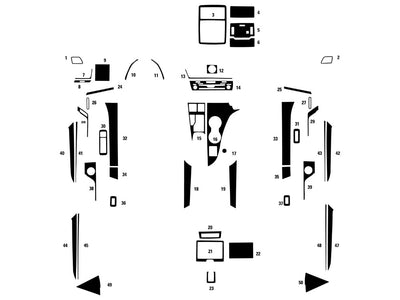 lexus rx 2016-2025 Dash Kit Diagram