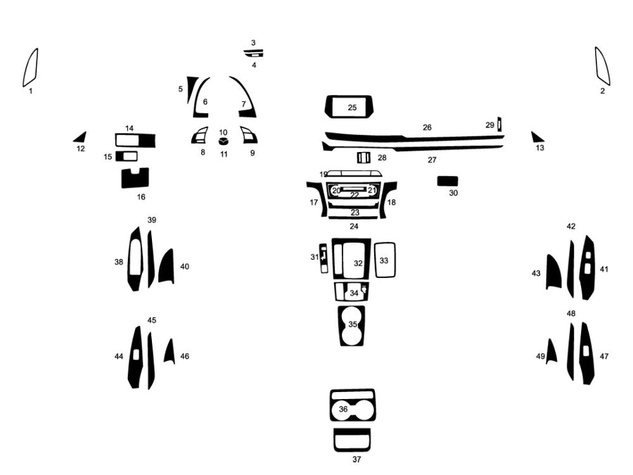 mazda mazda6 2016-2017.5 Dash Kit Diagram