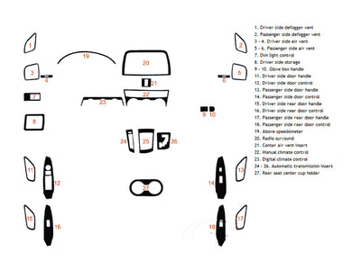 mazda cx-5 2013-2016 Dash Kit Diagram