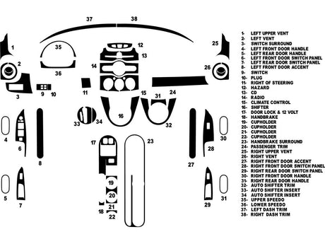 mazda mazda2 2011-2014 Dash Kit Diagram