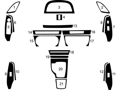 mazda mazda3 2014-2017 Dash Kit Diagram