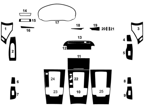 mazda mazda3 2021-2025 Dash Kit Diagram