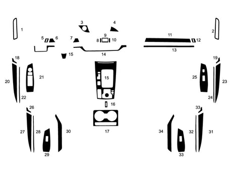 mazda mazda6 2018-2021 Dash Kit Diagram
