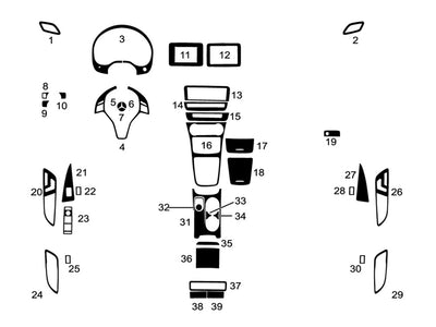 mercedes-benz cla-class 2014-2019 Dash Kit Diagram