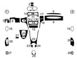 mercedes-benz clk-class 2003-2009 Dash Kit Diagram