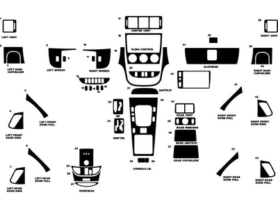 mercedes-benz m-class 2002-2005 Dash Kit Diagram