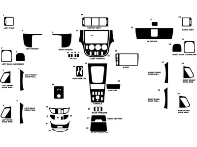 mercedes-benz m-class 1998-1999 Dash Kit Diagram