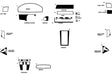 mercedes-benz sl-class 1991-2002 Dash Kit Diagram