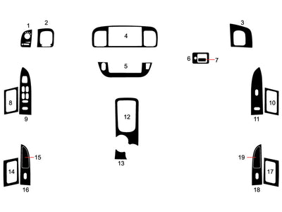 mercury marauder 2003-2004 Dash Kit Diagram